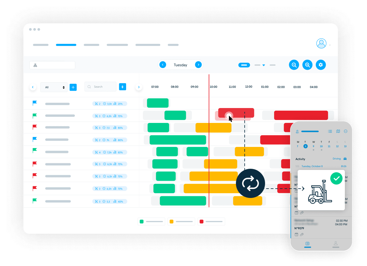 Partes de trabajo personalizados