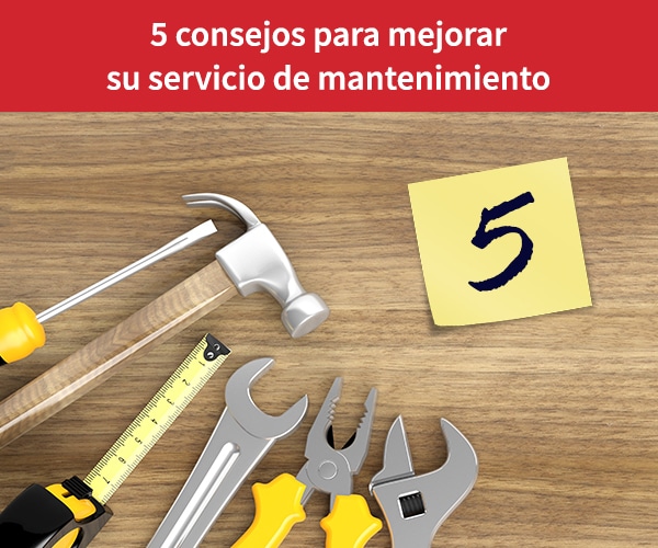 mejorar servicio de mantenimiento