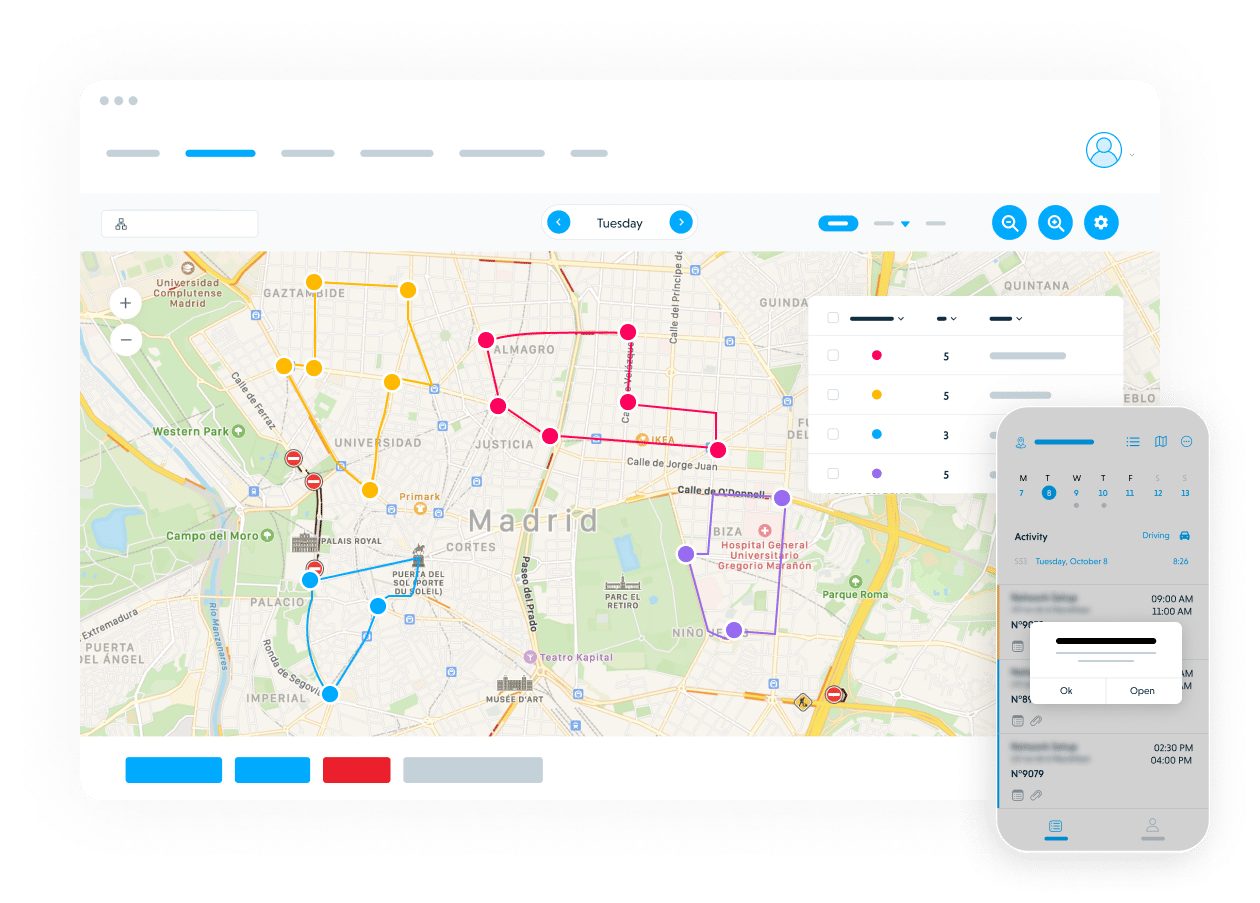 Optimización de la planificación mediante la cartografía